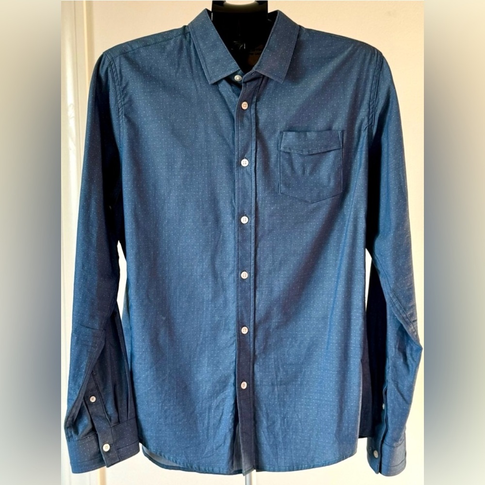 Blue Button Down Dress Shirt by Dres Ladro *Limited Edition*